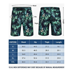 Short de bain pour homme, taille mi-haute, taille élastique, vintage, respirant, décontracté, plage, impression par sublimation personnalisée - Product Image 5