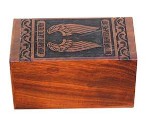 Urna de palisandro hecha a mano para cenizas humanas, urnas masculinas femeninas para cremación, urnas para mascotas para perros para cenizas - Product Image 3