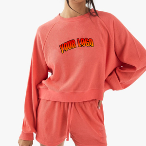 Nouveauté 2025 Sweat à capuche pour femme 100% coton Logo imprimé personnalisé Streetwear Confortable Ample Haute qualité - Product Image 6