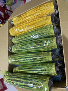 Lanternes en bambou écologiques colorées avec un motif floral peint, doublure en rotin pour la décoration extérieure de la maison - Product Image 2