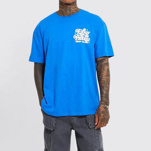 in Stock Wholesale Men's Short Sleeve T-Shirts Customised Printed Quick Dry T Shirts with Oversized Fit - Product Image 1