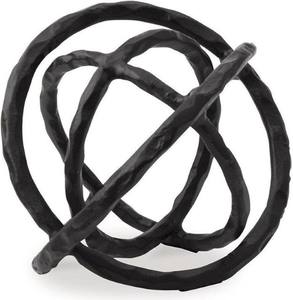 Diseño de firma Barlee Escultura de metal negro Adorno decorativo abstracto moderno Decoración para el hogar Escultura pulida moderna Acento - Product Image 3