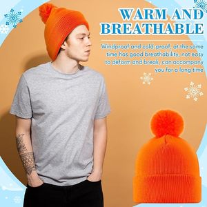 Gorro de Punto con Pompones al por Mayor, Gorro de Invierno con Logotipo Personalizado, Gorro Cálido con Vuelta - Product Image 6