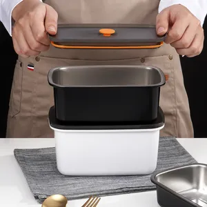2023 new arrival Diet lunch box 304 stainless steel kitchen tiffin box safe material food storage container