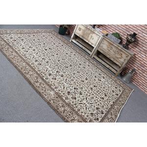 Tapis de 6,2 x 9 pieds, grand tapis turc, tapis marron à motifs de plantes et d'arbres - Product Image 4