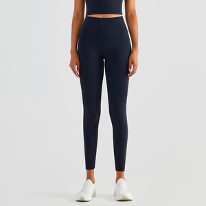 Leggings de yoga souples pour femmes, taille haute, sans couture avant, avec poche, effet push-up, en nylon et élasthanne à 19%, pour la salle de sport et le fitness - Product Image 5