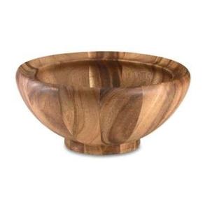 Tazón para servir comida tamaño mini diseño único tazón de madera de calidad Deluxe tazón servidor comida forma personalizada - Product Image 1