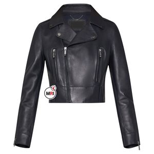 Tout nouveau manteau de culture de mode pour femmes en cuir de mouton véritable de haute qualité et veste en cuir PU imprimé avec un design de nouveauté - Product Image 2