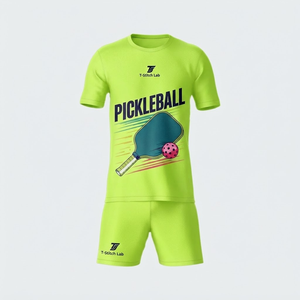 Uniforme de Pickleball Unisex de Manga Corta de Secado Rápido, Ropa Deportiva para Todas las Temporadas, Cuello Redondo Transpirable que Absorbe la Humedad - Product Image 2