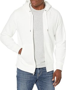 Pull lourd Full Zip Up Hoodies Design personnalisé Haute qualité 300-500 Gsm Coton Surdimensionné Zip Up Hoodies Blanc - Product Image 5