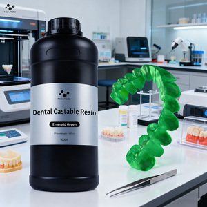Resina Dentale Verde Colabile ad Alta Precisione NOVA3D 12 MAP con Resistenza alla Trazione per Modelli Dentali 3D per Stampa 3D Dentale LCD/DLP - Product Image 1
