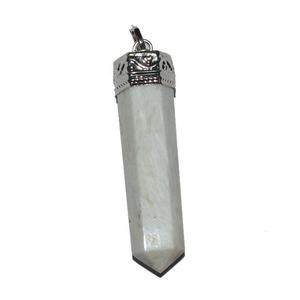 Quartz doré crayon plat pendentifs Om pierre semi-précieuse artisanat sculpté agate Feng Shui Style gravure mascotte bijoux en pierres précieuses - Product Image 3