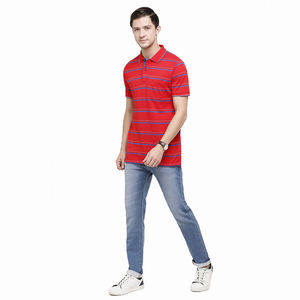 Polo de manga corta para hombre adulto con bolsillo frontal, ropa informal de algodón con cuello vuelto, Polo ajustado regular - Product Image 5
