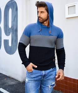 เสื้อฮู้ดดิจิตัลแบบมัดย้อมด้วยกรดมีฮู้ดผ้าคอตตอน100% งานปัก3D เทคนิคการจัดวางด้านหน้า - Product Image 3