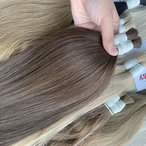 Precio de fábrica Extensiones de cabello a granel Cabello vietnamita Doble ahogamiento 100 gramos Colores oscuros 24 pulgadas - Product Image 1