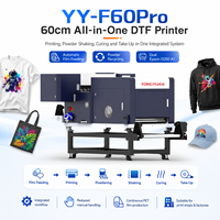 Imprimante DTF tout-en-un YY-F60Pro 60 cm avec tête d'impression Epson I3200-A1, système de secouage automatique de la poudre et système de séchage