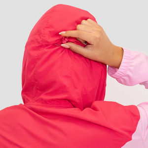 Conjunto de Chaqueta Cortavientos Acolchada de Nailon para Mujer, Talla Grande, con Bloques de Color Personalizados, para Invierno, Precio al por Mayor, Diseño Personalizado OEM - Product Image 6