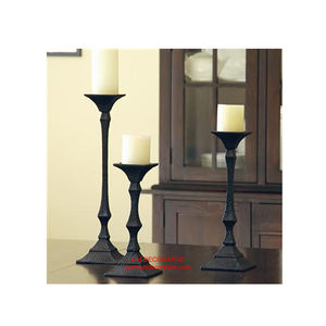 Diseño de bola de metal T Light Portavelas Pilar Juego de 3 Mesa de boda y mesa de restaurante Centro de mesa Decorado Portavelas - Product Image 4