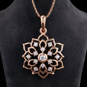 จี้เพชรแฟนซีสำหรับผู้หญิง ทำจากทองคำชมพู 14k - Product Image 3