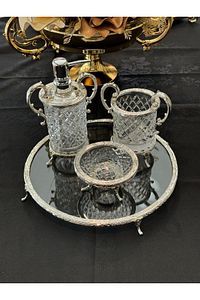 Juego de Baño Redondo de Cuatro Piezas de Resina y Madera de Diseño Moderno y Ecológico, Paquete Personalizado KRAFT WORLD para Uso en Hoteles y Hogares - Product Image 3