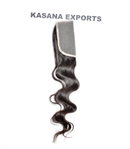 Bodywave 5*5 cierre cutícula alineada procesamiento indio ninguna máquina doble trama Color Natural mujeres encaje Frontal cabello humano - Product Image 3