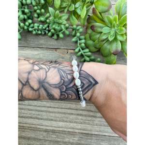 Navajo Strung Freshwater Pearl & <b>Sterling</b> <b>Silver</b> <b>Beaded</b> <b>Bracelet</b> Round Ball Design Gift Ready - Product Image 2