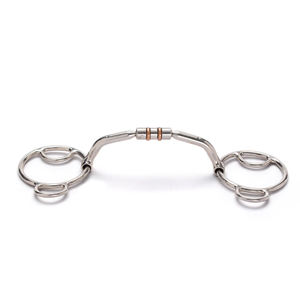 Customizable Veterinary Combination Hackamore Bit Snaffle Mouth Shanks Horse Bit Equestrian Customized Brand <b>Name</b> High Quality - Product Image 2