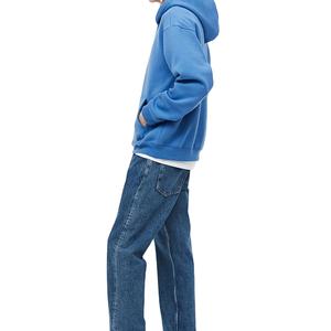 เสื้อฮู้ดดี้ผ้าฝ้าย 100% แบบยูนิเซ็กซ์ ลายนูน รุ่นใหม่สำหรับฤดูใบไม้ร่วง พิมพ์ลายดิจิทัลตามสั่ง พร้อมแผงสีตัดกัน ลาย 3 มิติ สำหรับฤดูหนาว - Product Image 3