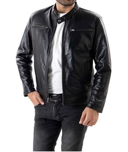 Best Selling Men's Stylish <b>Canvas</b> <b>Jacket</b> Lightweight Classic Genuine Leather Different Colors Top Selling Classic Genuine - Product Image 1