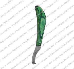 Cuchillo de pezuña de acero inoxidable curvo, herramienta de herrador, cuchillo de recorte de pezuña de caballo por TARIQ MFG CO CE ISO EU - Product Image 3