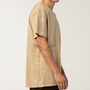 Utilisation en extérieur Nouveau design T-shirts délavés à l'acide pour hommes Vente en gros T-shirts délavés à l'acide à séchage rapide à la mode - Product Image 3