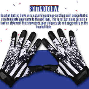 Gants de frappe de baseball en cuir originaux haute performance coupe confortable et poignée antidérapante pour les joueurs de niveau professionnel - Product Image 5
