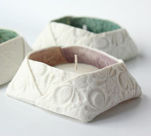 New Design Table Top Custom Shaped Elegant Candle <b>Jar</b> Top Selling With White Washed Finish Home Decor - Product Image 6