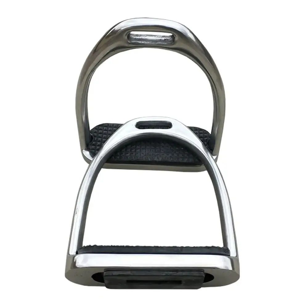 New Design Horse Stirrups Stainless Steel Horse Riding Stirrups With Rubber Pad