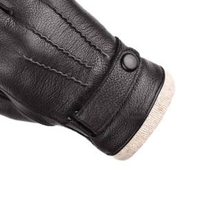 Gants d'hiver en cuir de haute qualité, cuir véritable, doigts entiers, usage quotidien, meilleure vente - Product Image 5