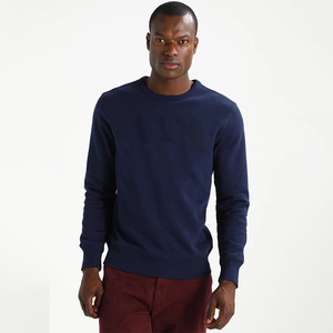 เสื้อสเวตเตอร์คอกลมสำหรับผู้ชาย, เสื้อกันหนาวระบายอากาศได้ดีทำจากผ้าฝ้าย100% - Product Image 1