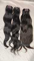 Tissage en lot de cheveux bruts non traités rebondissants ondulés lisses bouclés Fournisseurs de cheveux humains indiens bruts Vente en gros