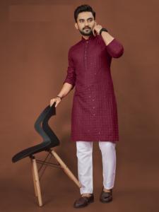 คอลเลกชันฤดูใบไม้ผลิใหม่สำหรับผู้ชายผ้าคอตตอนแท้ปักลายกระจกเงา - Product Image 3