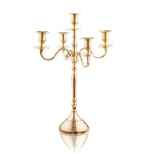 Candelabro de Hierro de Diseño Elegante con 5 Brazos en Color Negro, Tamaño Personalizado, para Bodas, Restaurantes y Fiestas - Product Image 6