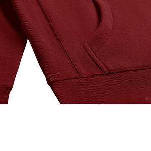 Sudadera con Capucha Unisex de Alta Calidad, 350 g/m², Roja, Gruesa, Básica, Mezcla de Algodón, 100% Algodón, Logotipo Personalizado Bordado, Sudadera con Capucha para Hombre con Estampado - Product Image 5