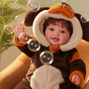 Muñeca <span class=keywords><strong>Reborn</strong></span> Bebé Mia Sonriente <span class=keywords><strong>de</strong></span> Babeside, 17 Pulgadas, Recién Nacido, Unisex, Cabeza <span class=keywords><strong>de</strong></span> Vinilo, <span class=keywords><strong>Cuerpo</strong></span> <span class=keywords><strong>de</strong></span> <span class=keywords><strong>Tela</strong></span> Suave - Product Image 2