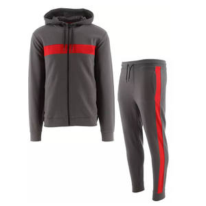 Ensemble survêtement deux pièces avec logo personnalisé pour homme, vêtements de sport, molleton technique, fermeture éclair intégrale, sweat-shirt à capuche, jogging, par RSW - Product Image 6