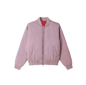 แจ็กเก็ตบอมเบอร์สำหรับผู้ชายแจ็กเก็ตบอมเบอร์ผ้าไนลอนโพลีเอสเตอร์สีสำหรับเด็กผู้ชาย100% ออกแบบได้ตามต้องการ - Product Image 5