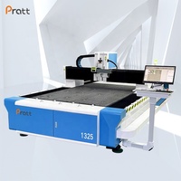 Pratt CNC Offre Spéciale 3-en-1 CNC Miroir Givré Laser Machine Givré Perçage Peinture Enlèvement Verre Mécanique Miroir Gravure