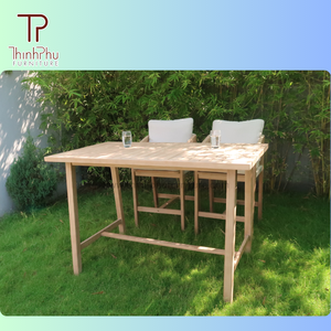 Conjuntos de jardín contemporáneo al aire libre gran valor ACACIA madera Bar Set Vietnam fabricante OEM ODM buen precio muebles contemporáneos - Product Image 4