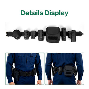 Cinturón Táctico Utilitario de Último Diseño, Hebilla de Metal de Acero de Liberación Rápida, Transpirable, de Nailon, para Guardias de Seguridad, Deportivo - Product Image 6