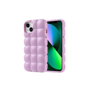 Coque en silicone souple et brillante Netzy pour iPhone 14, 14 Plus et 7 Plus, coque arrière liquide souple, antichoc, lilas - Product Image 1