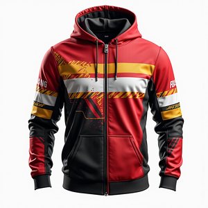 Sweat à capuche pour homme, personnalisable, sublimé, surdimensionné, durable, style streetwear décontracté, mélange de polyester et de coton basique, coupe ajustée - Product Image 1