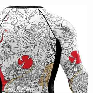 Sublimación Impreso MMA Rush Guard BJJ OEM MMA Rash Guard para hombres Manga corta Rash Guard - Product Image 4