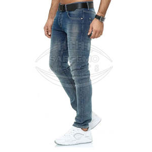 Pantalones Vaqueros de Hombre, Corte Recto, Cintura Media, Casuales, 100% Algodón, Secado Rápido, Ligeros, Lavado Claro, para Invierno, Uso Diario, Viajes - Product Image 2